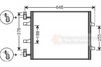 VAN WEZEL 43005459 -  Конденсатор, кондиционер